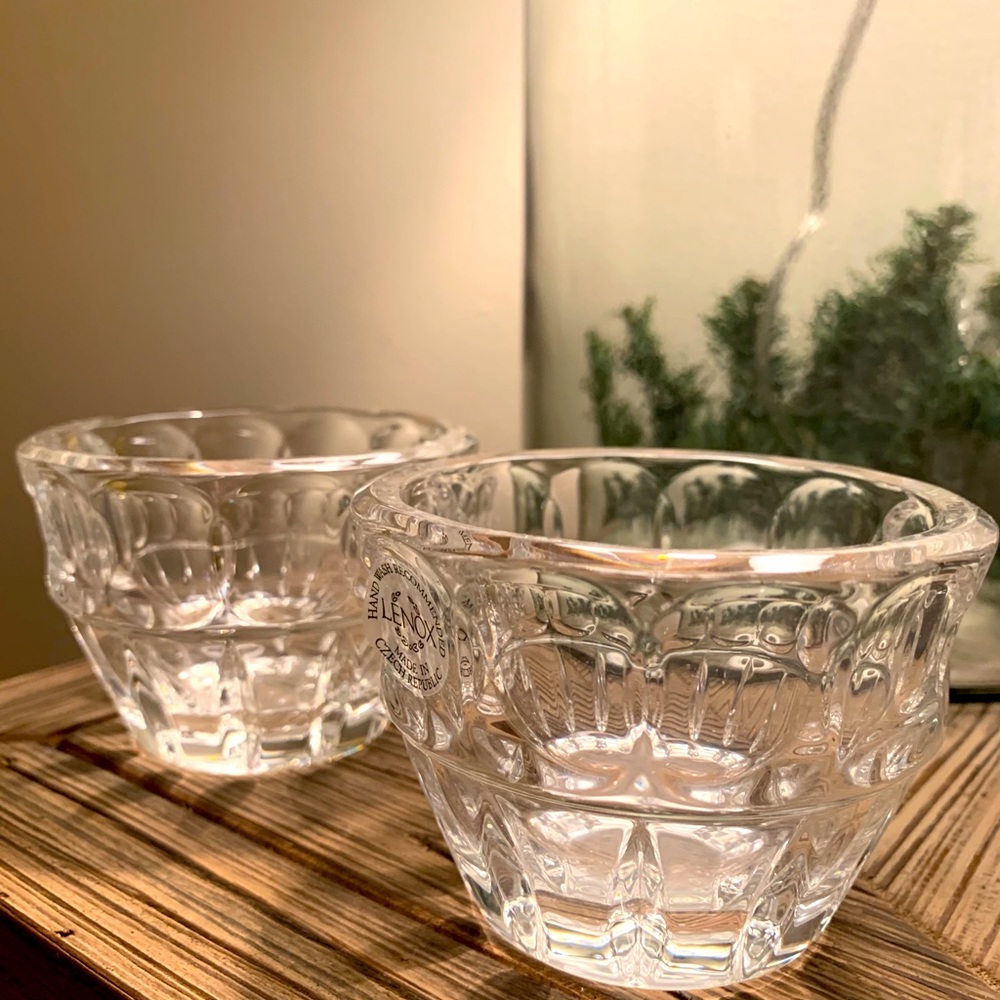 Lenox votive candle holders